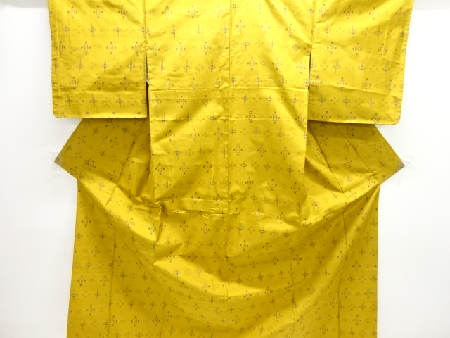 未使用品　絣柄織り出し米沢紬着物